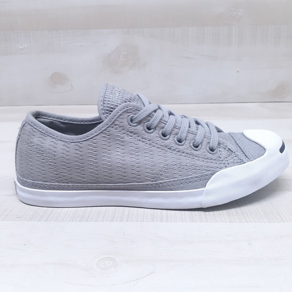 Converse Jack Purcell Shoes Gray Jacquard Sneakers Womens Size 6.5